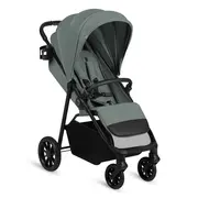 Carucior sport, Lionelo, Emerald, Pliere cu o mana, Copertina XXL UPF50+, Spatar reglabil, Suspensie completa, Roti EVA, 6- 48 luni, Pana la 22 kg, Verde BYNLO-EMERALD_GREEN_FOREST