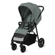 Carucior sport, Lionelo, Emerald, Pliere cu o mana, Copertina XXL UPF50+, Spatar reglabil, Suspensie completa, Roti EVA, 6- 48 luni, Pana la 22 kg, Verde BYNLO-EMERALD_GREEN_FOREST