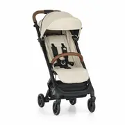 Carucior sport, Petite&Mars, Fly, Pliere compacta, Spatar reglabil pana la pozitie de somn, Suport picioare reglabil, Copertina extensibila cu protectie UPF40+, Suport pahar inclus, Pana la 22 kg, 0 luni+, Bej BYN554763