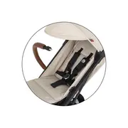 Carucior sport, Petite&Mars, Fly, Pliere compacta, Spatar reglabil pana la pozitie de somn, Suport picioare reglabil, Copertina extensibila cu protectie UPF40+, Suport pahar inclus, Pana la 22 kg, 0 luni+, Bej BYN554763