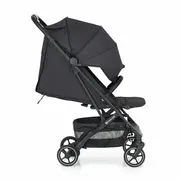 Carucior sport, Petite&Mars, Fly, Pliere compacta, Spatar reglabil pana la pozitie de somn, Suport picioare reglabil, Copertina extensibila cu protectie UPF40+, Suport pahar inclus, Pana la 22 kg, 0 luni+, Negru BYN554764