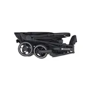 Carucior sport, Petite&Mars, Fly, Pliere compacta, Spatar reglabil pana la pozitie de somn, Suport picioare reglabil, Copertina extensibila cu protectie UPF40+, Suport pahar inclus, Pana la 22 kg, 0 luni+, Negru BYN554764
