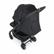 Carucior sport, Petite&Mars, Fly, Pliere compacta, Spatar reglabil pana la pozitie de somn, Suport picioare reglabil, Copertina extensibila cu protectie UPF40+, Suport pahar inclus, Pana la 22 kg, 0 luni+, Negru BYN554764
