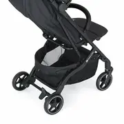 Carucior sport, Petite&Mars, Fly, Pliere compacta, Spatar reglabil pana la pozitie de somn, Suport picioare reglabil, Copertina extensibila cu protectie UPF40+, Suport pahar inclus, Pana la 22 kg, 0 luni+, Negru BYN554764