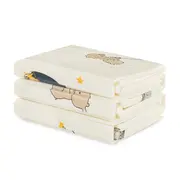 Covoras educativ, Petite&Mars, Campy L, Din spuma XPE non-toxica, Cu doua fete, Suprafata antiderapanta, 130x200 cm, Pliabil compact 40&times;32&times;21 cm, Model baloane si forme geometrice BYN434074