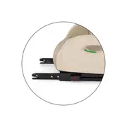 Inaltator auto, Petite&Mars, Optimus Pro, I-size, 125- 150 cm, 22-36 kg, Cu isofix, Forma ergonomica, Husa detasabila, Bej BYN647498