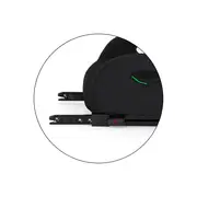 Inaltator auto, Petite&Mars, Optimus Pro, I-size, 125- 150 cm, 22-36 kg, Cu isofix, Forma ergonomica, Husa detasabila, Negru BYN647495