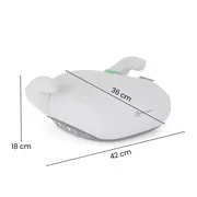 Inaltator auto, Petite&Mars, Zuno, I-size, 125- 150 cm, 22-36 kg, Forma ergonomica, Usor- 1 kg, Gri BYN652496