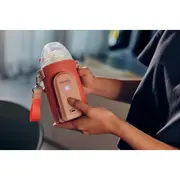 Incalzitor biberoane, Lionelo, ThermUp Go Evo, Portabil, Cu 5 niveluri de incalzire, Cu buton Safety Control, Mentinere caldura pana la 9h, Incarcare USB, Bej inchis BYNLOC-THERMUP_GO_EVO_BEIGE_TAUPE