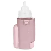 Incalzitor biberoane, Lionelo, ThermUp Go Evo, Portabil, Cu 5 niveluri de incalzire, Cu buton Safety Control, Mentinere caldura pana la 9h, Incarcare USB, Roz deschis BYNLOC-THERMUP_GO_EVO_PINK_MIST