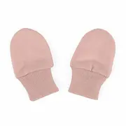 Manusi pentru nou-nascuti, Petite&Mars, Smoothie, Bumbac 100%, Material moale si respirabil, Protectie impotriva zgarieturilor, Manseta lata, 2 straturi, 6 x 10 cm, 0 luni+, Roz BYN557789