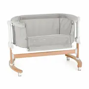 Patut co-sleeper, Petite&Mars, Glory, 2 in 1, Cu leganare, Cu ajustare pe inaltime in 5 pozitii, Cu saltea, Pliabil, Geanta de transport inclusa,0 luni+, Greutate suportata: 9 kg, Bej BYN926587