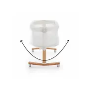 Patut co-sleeper, Petite&Mars, Glory, 2 in 1, Cu leganare, Cu ajustare pe inaltime in 5 pozitii, Cu saltea, Pliabil, Geanta de transport inclusa,0 luni+, Greutate suportata: 9 kg, Bej BYN926587