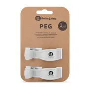 Set 2 clesti pentru carucior, Petite&Mars, Multifunctionali, Alb BYN482910