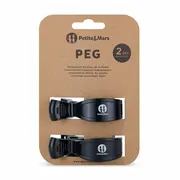 Set 2 clesti pentru carucior, Petite&Mars, Multifunctionali, Negru BYN482906