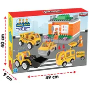 Set constructie Pilsan Double Blocks Bucket Dozer 57 piese HUBPL-03-614