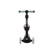 Trotineta transformabila cu sezut pliabil si lumini LED, Momi Debe - Black KRTHULA00019