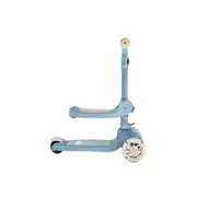 Trotineta transformabila cu sezut pliabil si lumini LED, Momi Debe - Blue KRTHULA0020