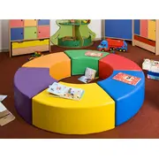 Set 6 scaune XL pentru gradinita, spuma poliuretanica, rotunjite, anti-lovire - ALC6427968009717