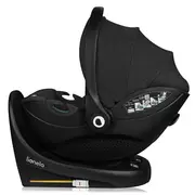 Baza scaun auto i-Size, Lionelo, Moxie Next, Rotativa 360, Cu isofix si picior stabilizator, Cu indicatori pentru instalare corecta, Compatibila cu Moxie si Moxie Next, Negru BYNLO-MOXIE_PLUS_I-SIZE_BASE_BLACK