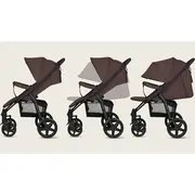 Carucior sport, Lionelo, Annet Plus, De la nastere, Cu accesorii si capotina XXL reglabila, 0 - 22 Kg, Conform cu standardele europene de securitate EN1888-1 si EN1888-2, Maro BYNLO-ANNET_PLUS_BROWN_CHOCOLATE