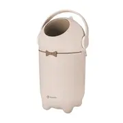 Cos pentru scutece, Lionelo, Capacitate 10 l, Sistem etans impotriva mirosurilor, Compatibil cu saci universali, Operare cu o mana, Bej BYNLOC-PUREBIN_BEIGE_SAND