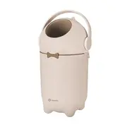 Cos pentru scutece, Lionelo, Capacitate 10 l, Sistem etans impotriva mirosurilor, Compatibil cu saci universali, Operare cu o mana, Bej BYNLOC-PUREBIN_BEIGE_SAND