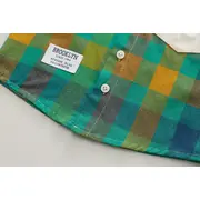 Costumas pentru baietei cu camasuta verde in carouri mdxbr13-r1