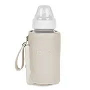 Incalzitor biberoane, Lionelo, ThermUp Go Plus, Portabil, Cu aspect elegant, Temperatura constanta pana la 24 h, Incarcare USB, Bej calm BYNLOC-THERMUP_GO_PLUS_BEIGE_CALM