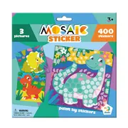 Mozaic cu autocolante - dinozauri