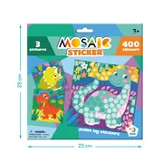 Mozaic cu autocolante - dinozauri