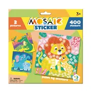 Mozaic cu autocolante - la zoo