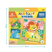 Mozaic cu autocolante - la zoo