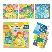 Mozaic cu autocolante - la zoo