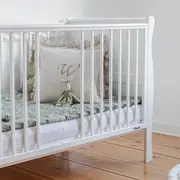 Patut Din Lemn Masiv, Transformabil Pentru Bebe Si Junior, Noble Alb, 140 X 70 Cm Pjbnoble_white_140