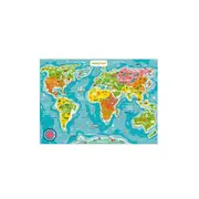 Puzzle - harta lumii (100 piese)