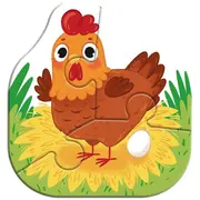 Puzzle 4 in 1 - ferma vesela ( 2, 3, 4 piese)