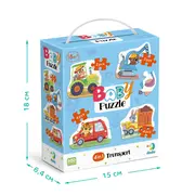 Puzzle 4 in 1 - vehicule (2,3,4 piese)