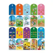 Puzzle de asociere cu numere - paw patrol