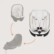 Scaun auto, Lionelo, Moxie Next, i-Size, 40-105 cm, Tetiera reglabila pe 8 trepte, Inclinare spatar in 5 pozitii, Carcasa ventilata, Din bambus, Protectie avansata, Husa detasabila, Conform cu R129, Bej BYNLO-MOXIE_NEXT_I-SIZE_BEIGE SAND