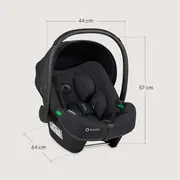 Scoica auto, Lionelo, i-Size Astrid, 0-13 Kg, 40-87 cm, Cu salteluta, Testat ADAC, Conform cu standardul european de securitate R129, Negru Onyx BYNLO-ASTRID_I-SIZE_BLACK_ONYX