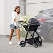 Scoica auto, Lionelo, i-Size Astrid, 0-13 Kg, 40-87 cm, Cu salteluta, Testat ADAC, Conform cu standardul european de securitate R129, Negru Onyx BYNLO-ASTRID_I-SIZE_BLACK_ONYX