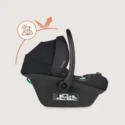 Scoica auto, Lionelo, i-Size Astrid, 0-13 Kg, 40-87 cm, Cu salteluta, Testat ADAC, Conform cu standardul european de securitate R129, Negru Onyx BYNLO-ASTRID_I-SIZE_BLACK_ONYX