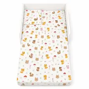 Lenjerie in 3 piese Forest pentru pat copii 2-16 ani compatibila cu saltea 180x80cm - ASC6427968007232