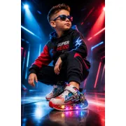 Adidasi super hero cu luminite pentru baieti adt-59
