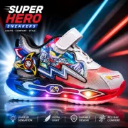 Adidasi super hero cu luminite pentru baieti adt-59