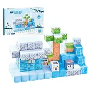 Cuburi magnetice - iarna 92 piese (2.5 cm)