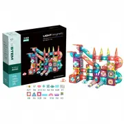 Labirintul meu magnetic cu lumini - 140 piese (7.5 cm)
