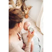 Perna Alaptare Babysteps  , Tip Rogal, Suport Ergonomic Mama  Bebelus, Velvet Premium, Sepia Rose Pjb486886