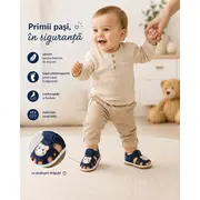 Sandalute bleumarine cu piuitoare - happy cute bear snd14-1